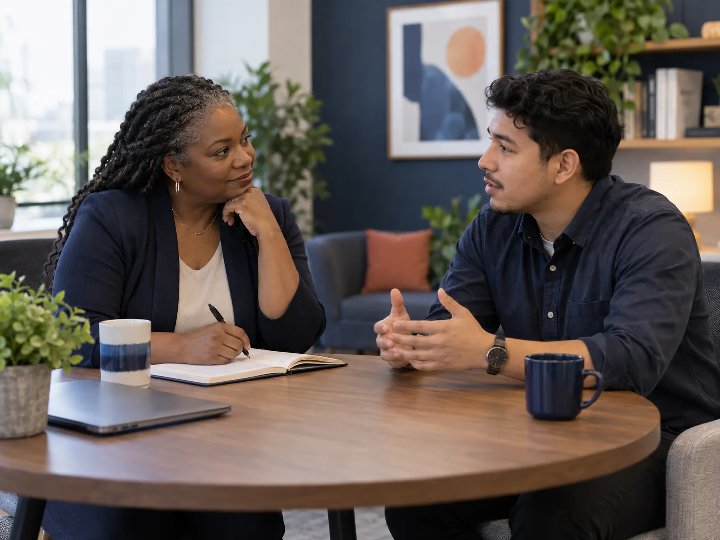 Illustrative workplace learning and coaching session